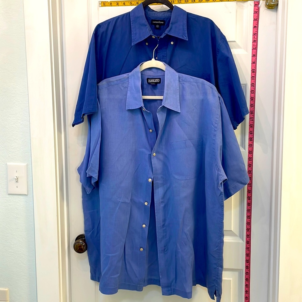 Set of 2 Lands’ End short sleeve button down
